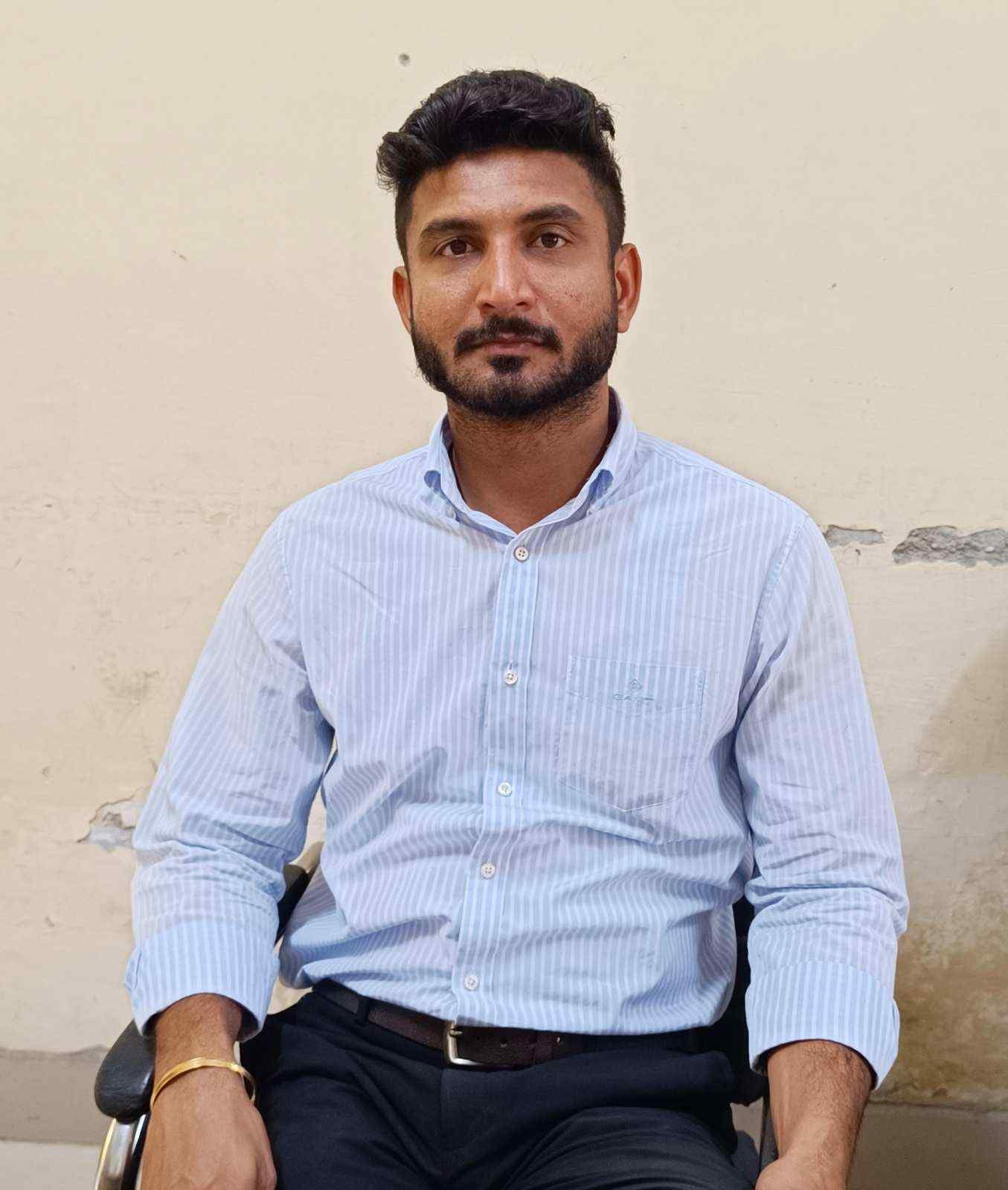 Chemistry professor conducting laboratory research